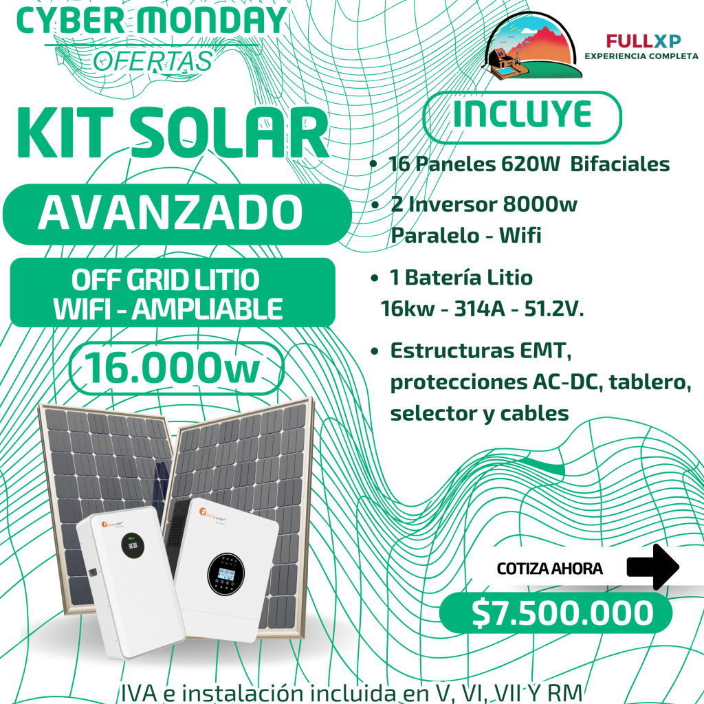 Kit Solar Avanzado 16.000w - Promoción