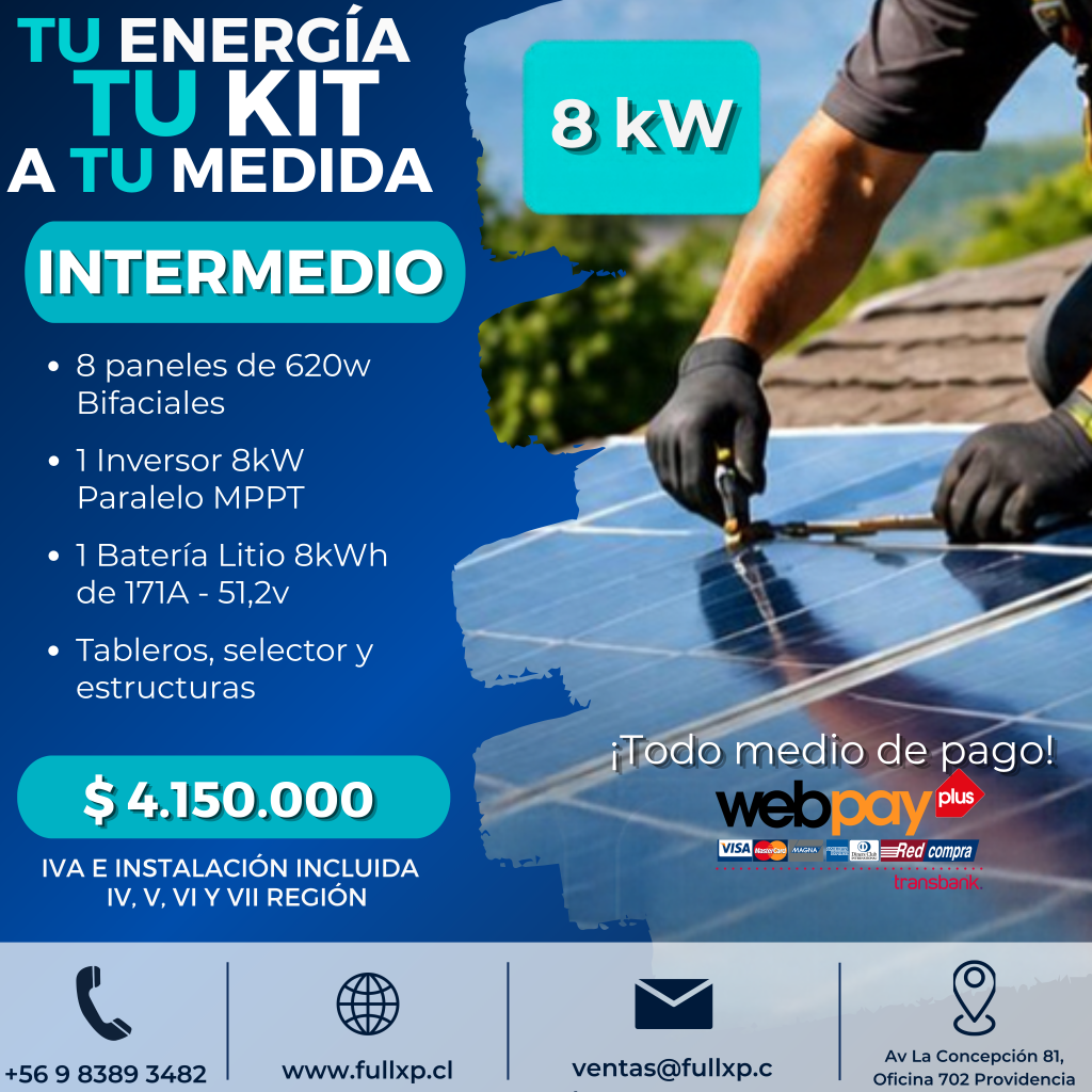 Kit Solar Intermedio 8000w – Promoción