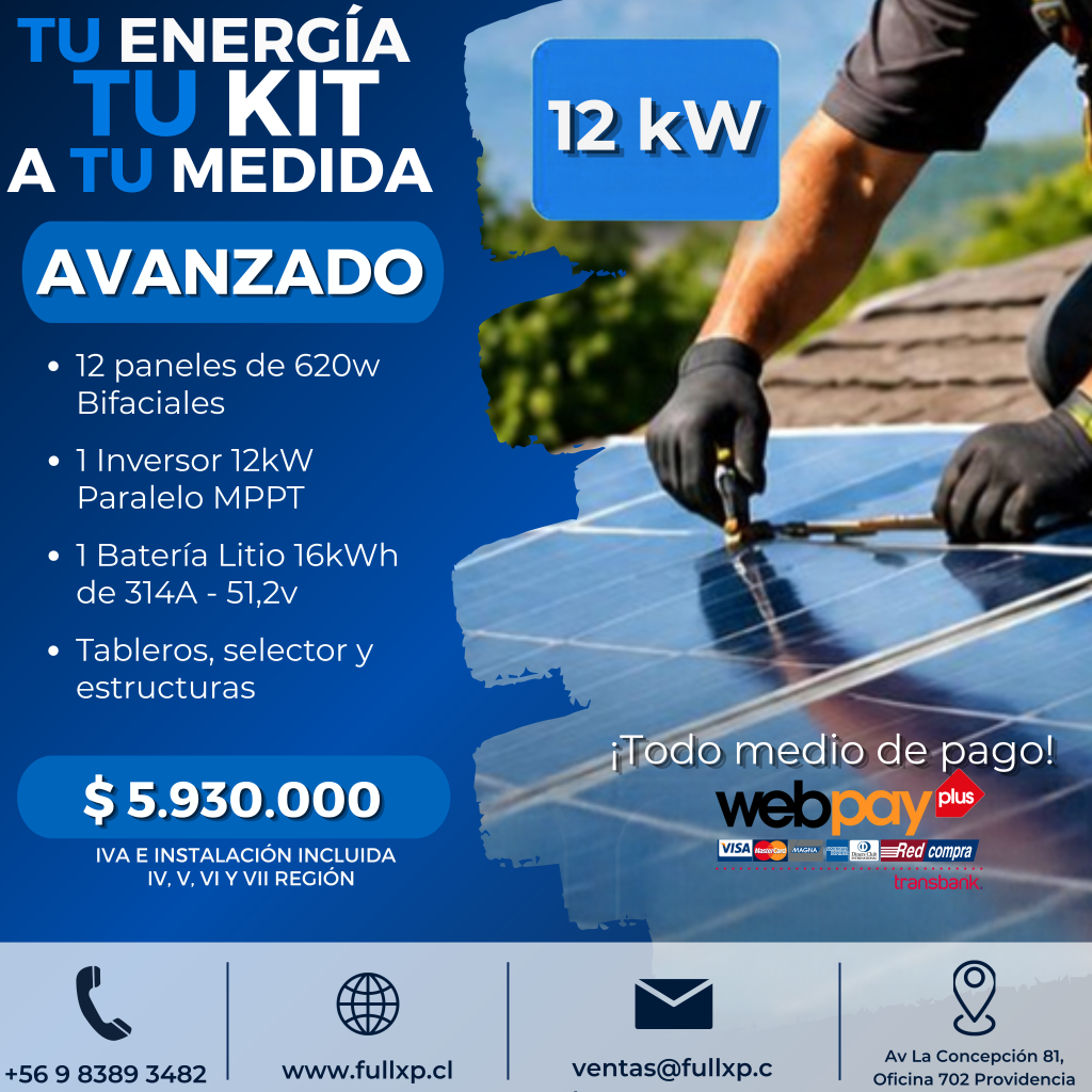 Kit Solar Avanzado 12.000w - Promoción