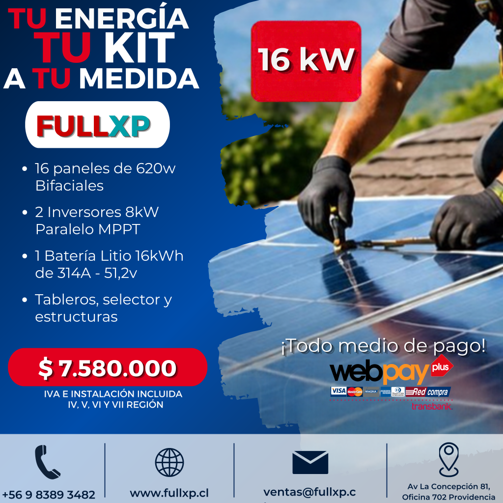 Kit Solar FULLXP 16.000w – Promoción