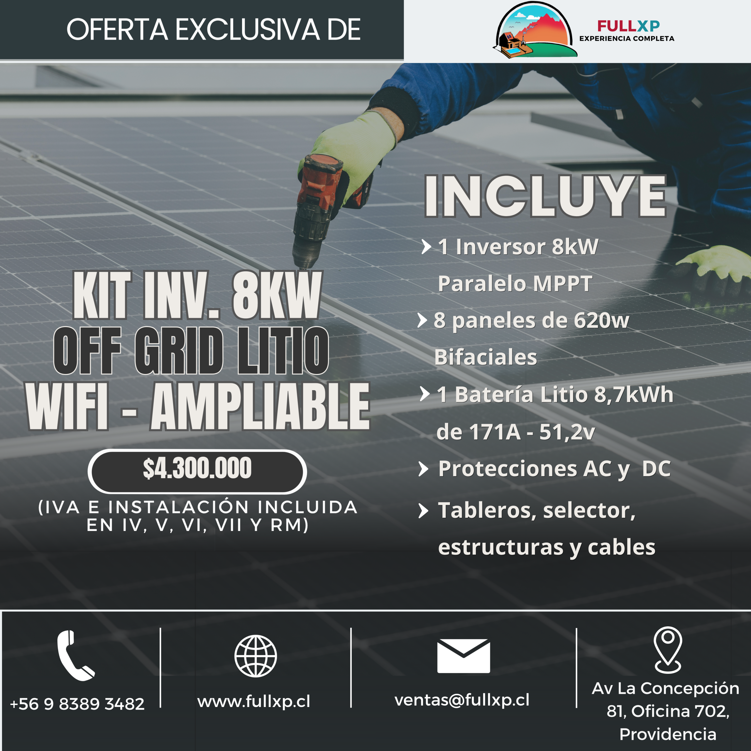 Kit Solar Intermedio 8kW Promoción