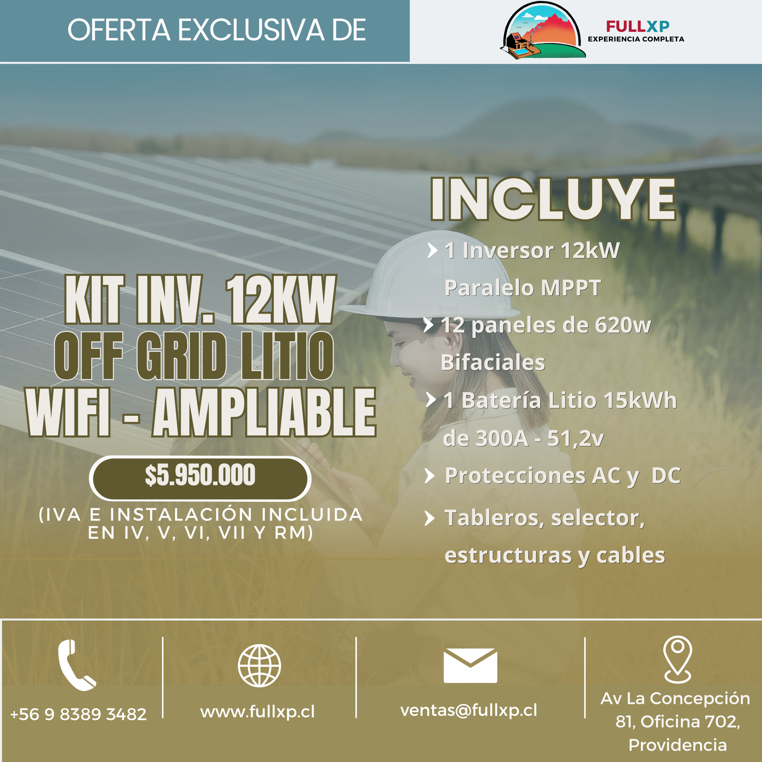 Kit Solar Premium 12kW Promoción
