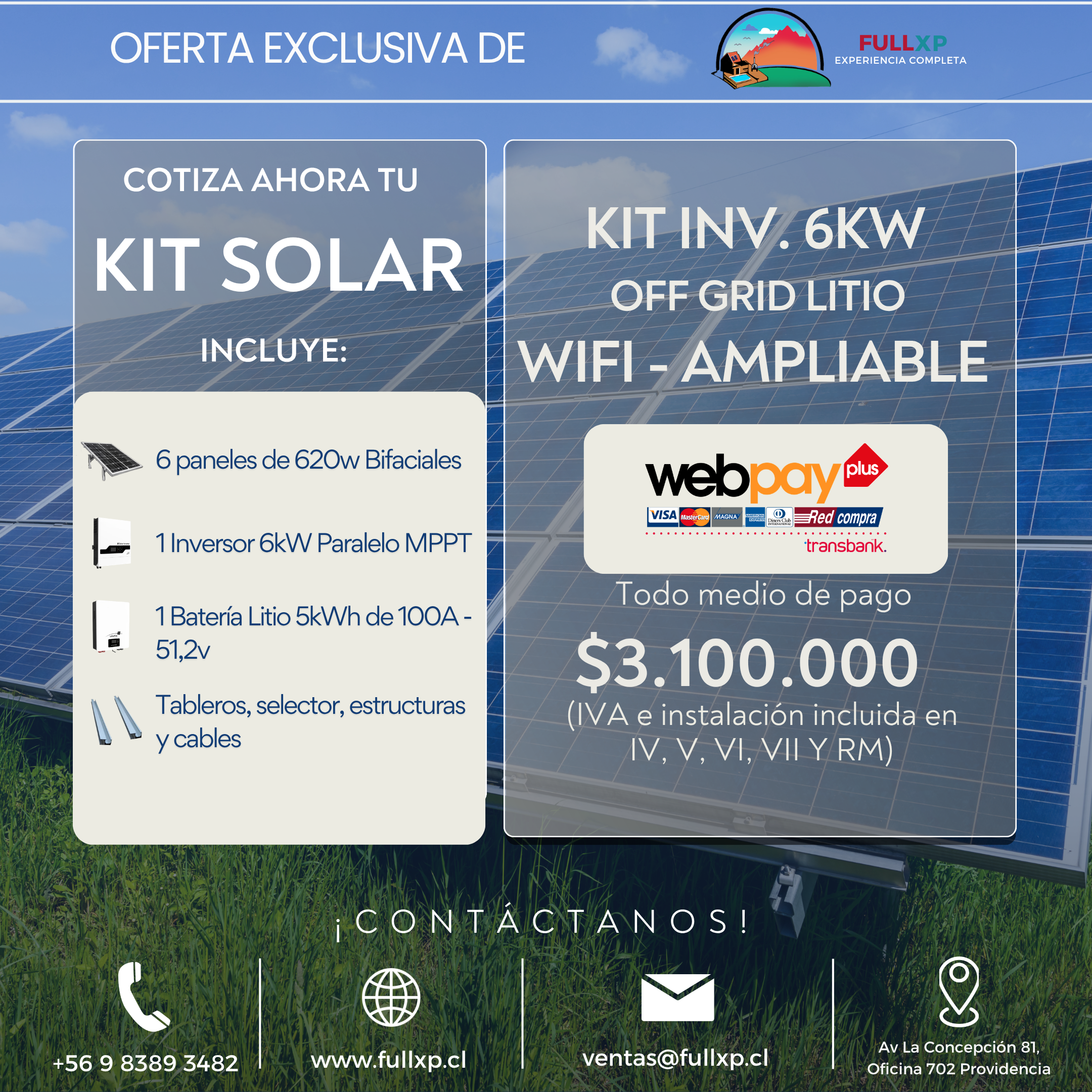 Kit Solar Inicial 6000w - Promoción