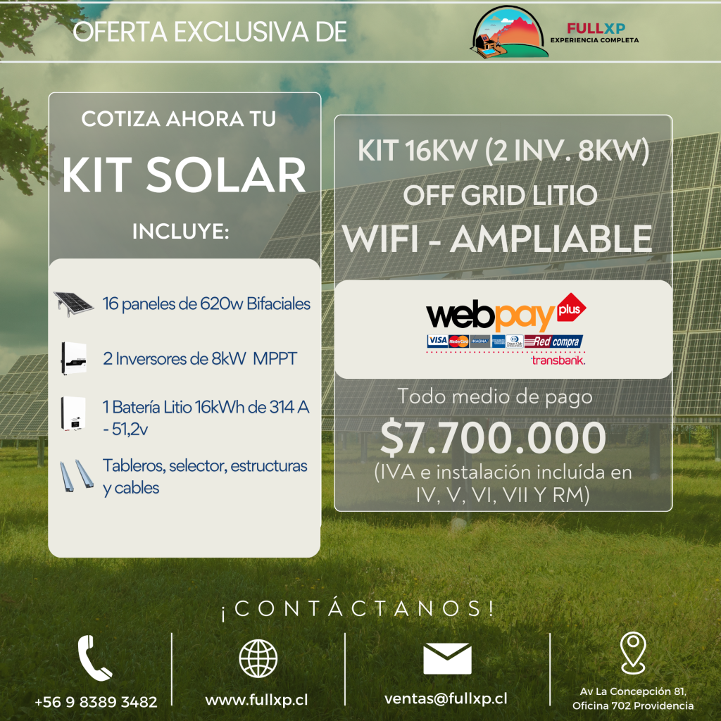 Kit Solar FULLXP 16.000w – Promoción